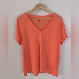 MADEWELL Orange Short-Sleeve Tee size Large